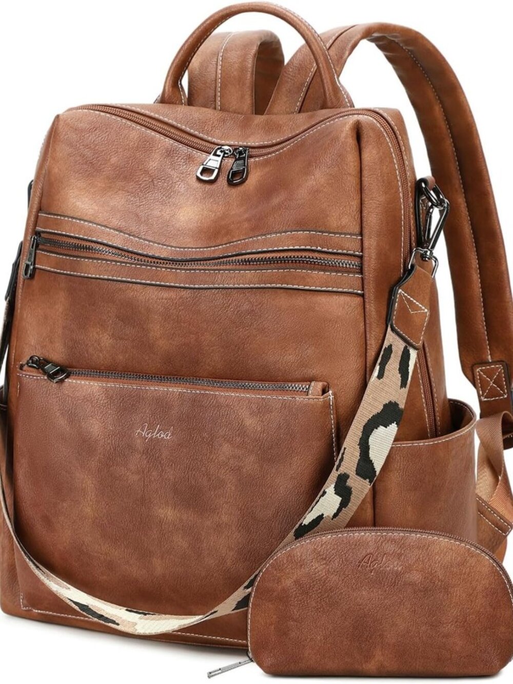 Stylish Vegan Leather 15.6" Laptop Backpack Purse for Women - Travel & College